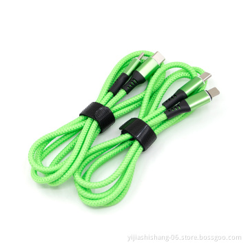 Yj FASHION 60W 3A Type C to Type C PD Fast Charging Charger Lead for Samsung Galaxy S21 Ultra S20/Note 20 5G/Note10